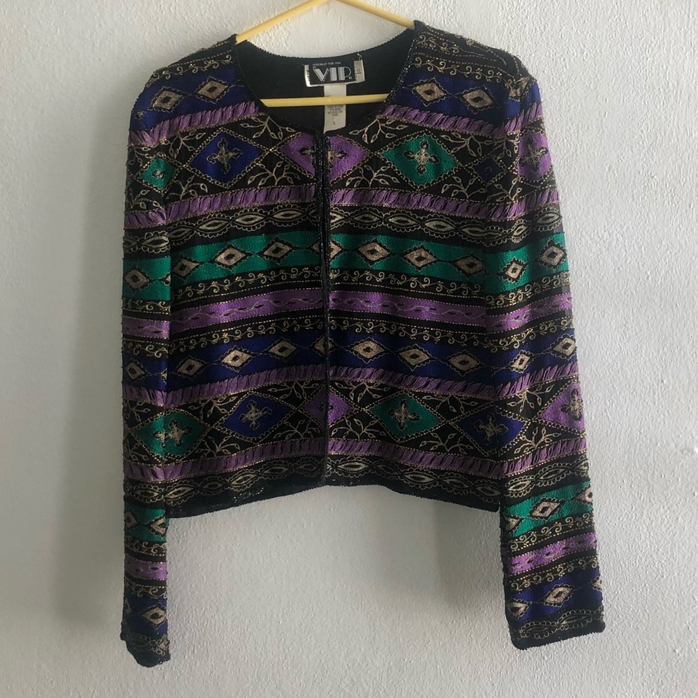 Short Embroidery Jacket Multicolor - Picture 2 of 7